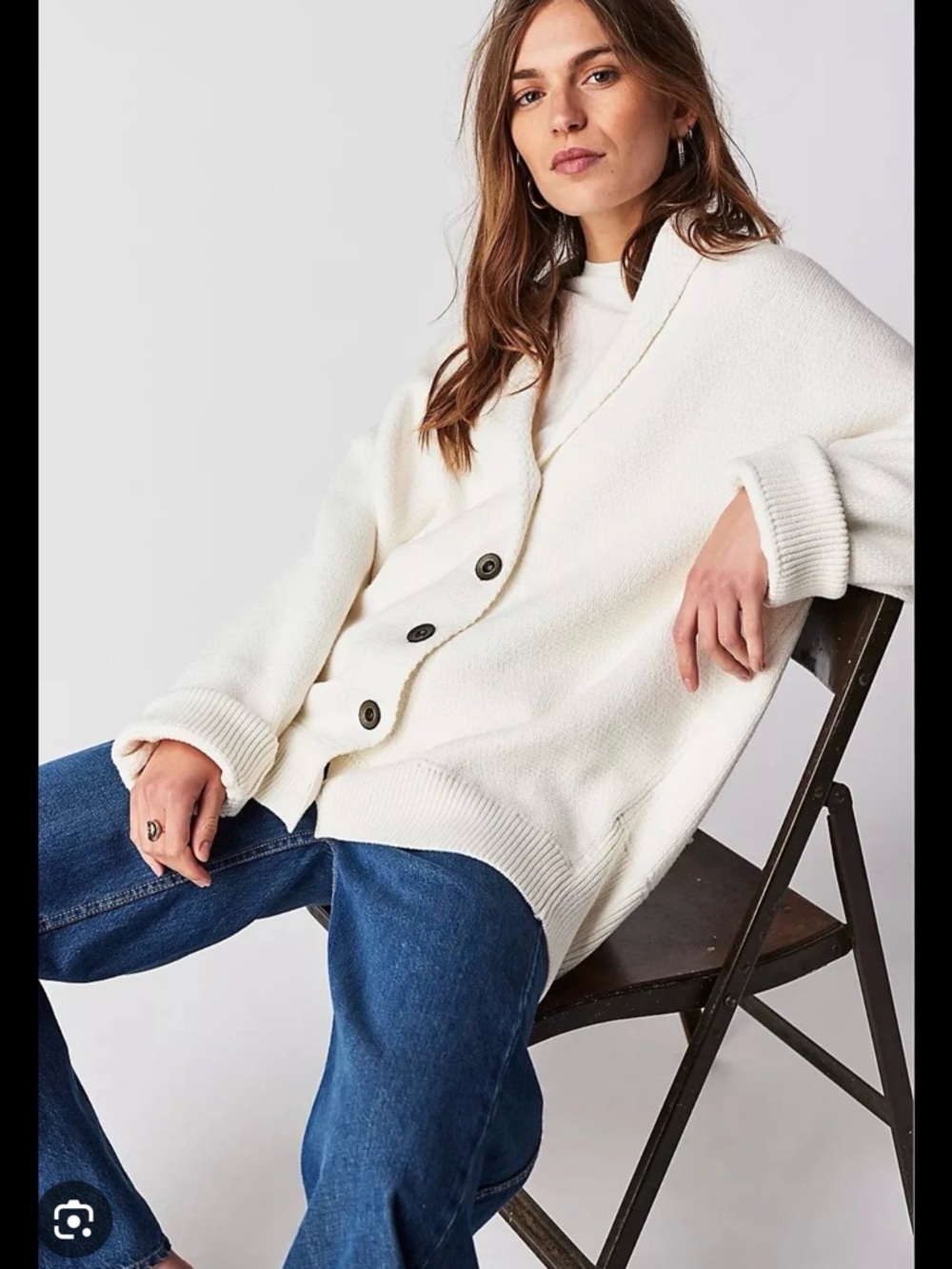 Free People
Chamomile cardigan in white size medium